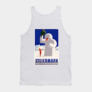 Vintage Travel Poster Austria Styria Steiermark Tank Top